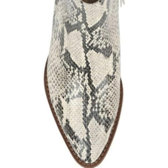 Sam Edelman Neena Bootie Black Nude Snake - Picture 7 of 12